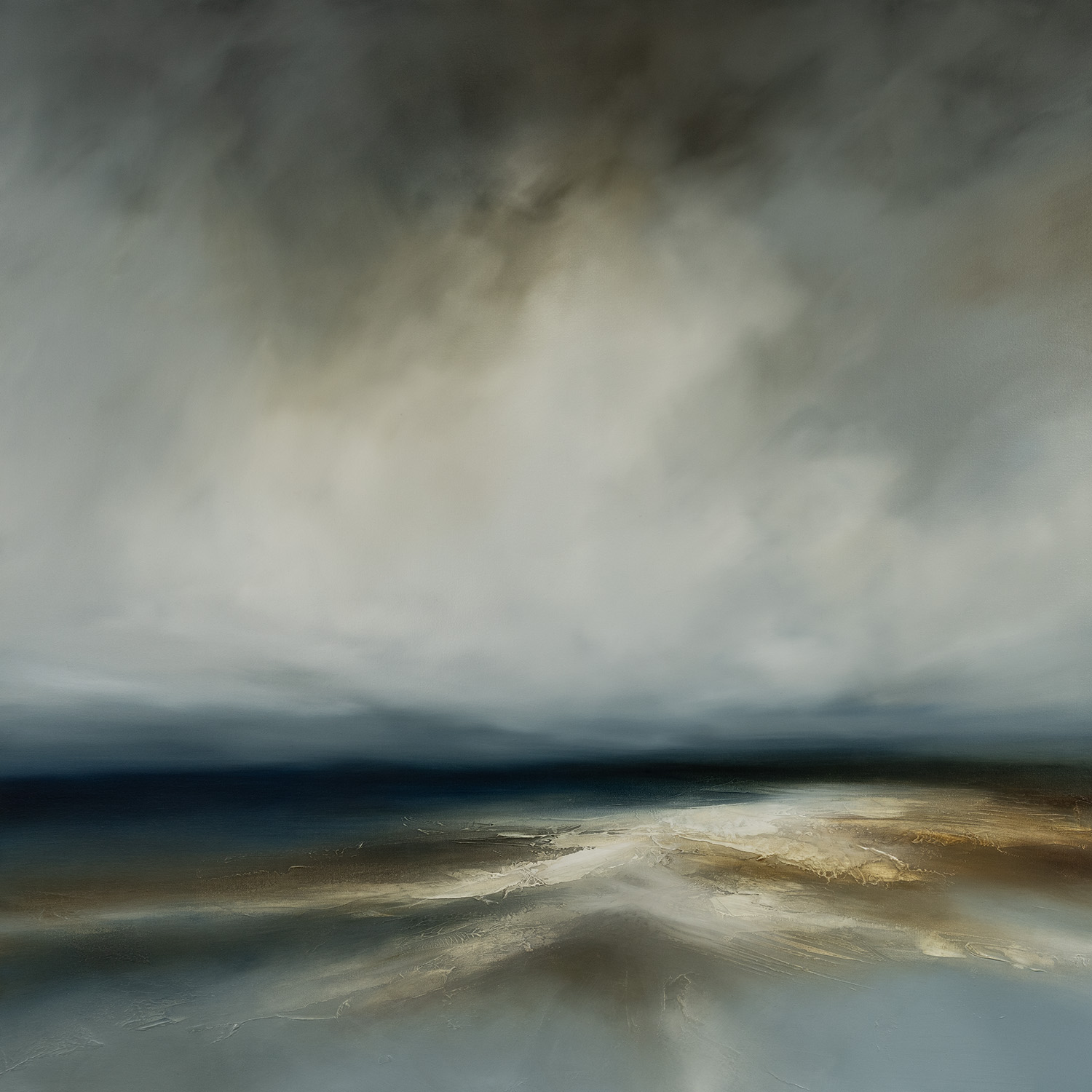 Ocean Light Abstract Seascape Painting